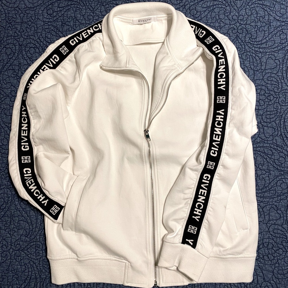 Givenchy - White Jersey Track Jacket